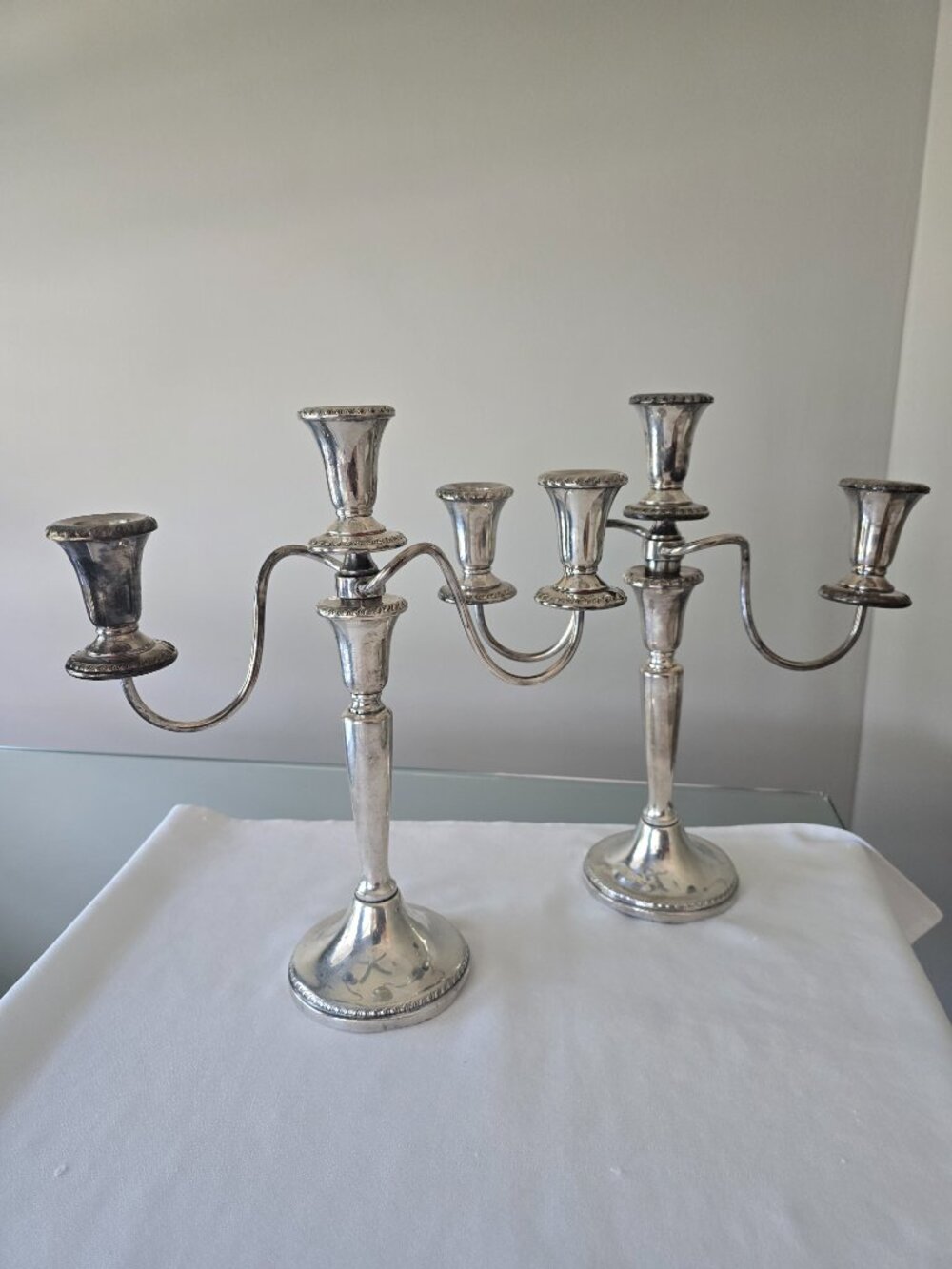 Silver plated Candelabras - set of 2 (Set 2)